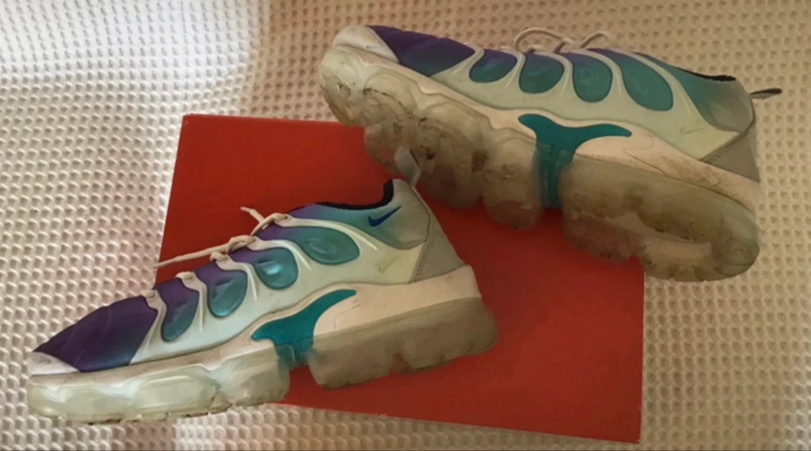 Jolie Nike Air Vapormax Plus – Dégradé Violet & Turquoise – T.44 – photo 12